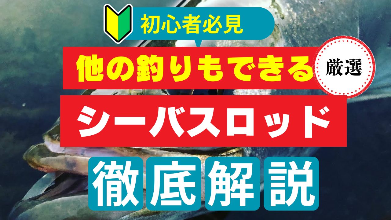 汎用性の高いシーバスロッドを初心者向けにわかりやすく解説。エギング
