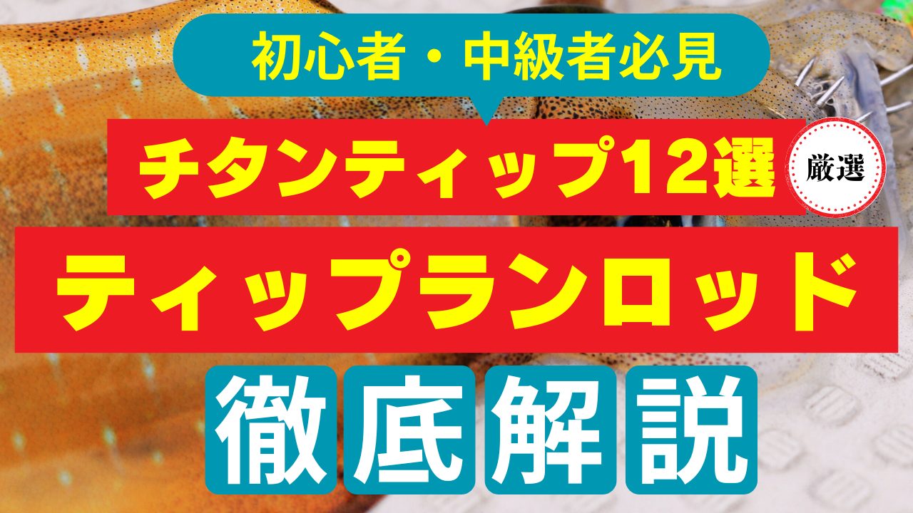 コスパ最強】「ティップランに最適なチタンティップロッド」を徹底解説