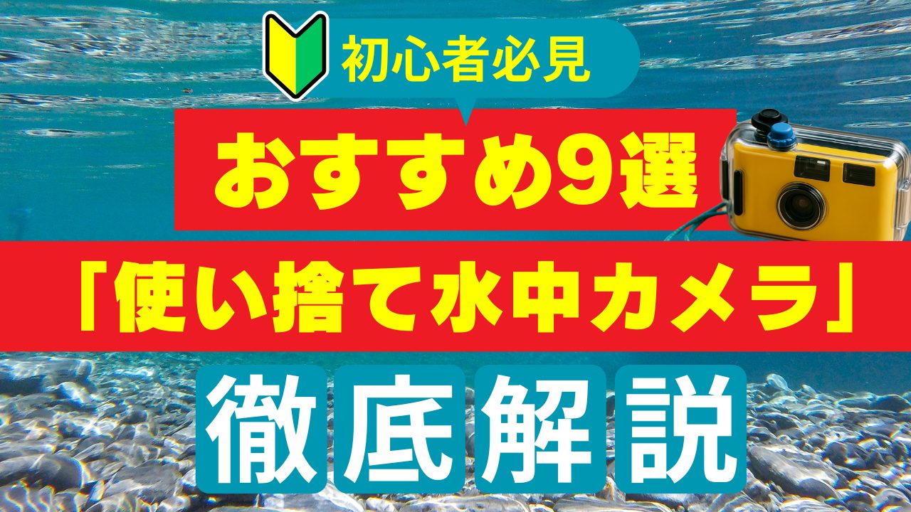 初心者必見】使い捨て水中カメラの利点・選び方｜おすすめ8選＆使用時